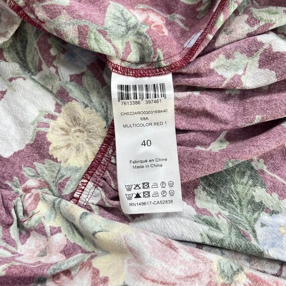 $498 NWOT SEE BY CHLOÉ Floral Print Cotton Multicolor Dress Size 40 - Picture 12 of 13